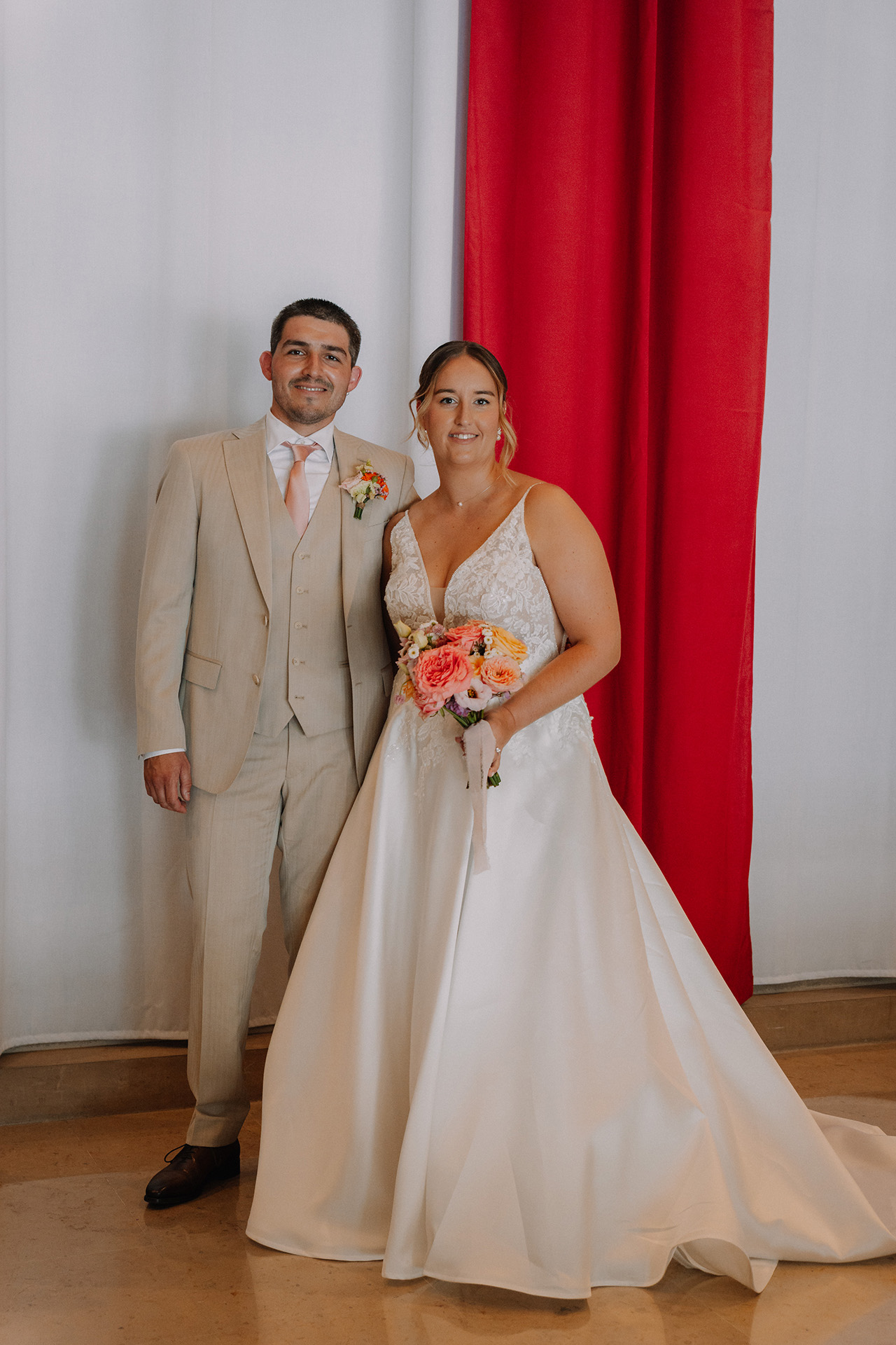 les mariés à la mairie de brest