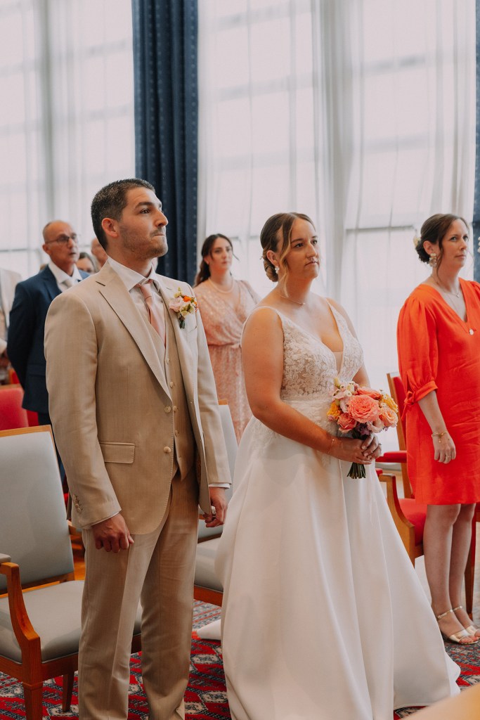 les mariés à la mairie de brest